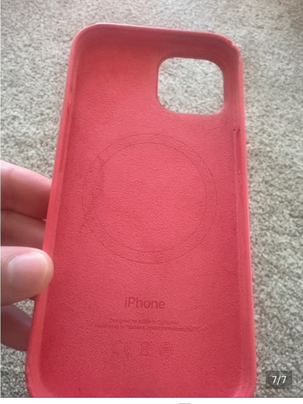 ⭐️Apple iPhone 15 or iPhone 13 Pink Silicone Case with MagSafe